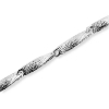 Billede af Collie snoet pladeled 42 cm. 925s.