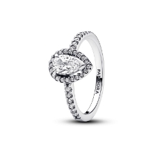 Billede af Pandora Funklende Pear Halo ring (str. 54)
