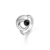 Billede af Mads Z "Ebony" ring sølv m. onyx (str. 50 - 60)