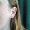 Billede af By Pind ørestik sølv kugle med pink zirkoniasten 4mm
