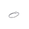Billede af *Heiring Mai ring rhodineret sølv m. 0,02 w/vs brill str.52