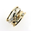 Billede af Ring fattet med brill. 14 kt. + 14 kt. hvg.