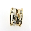 Billede af Ring fattet med brill. 14 kt. + 14 kt. hvg.