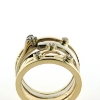 Billede af Ring fattet med brill. 14 kt. + 14 kt. hvg.