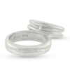Billede af Vielses & Forlovelses ringe, i d- ring 1 brill. 0,05 w/vs.,  5,9*2,3 mm. 925 s.