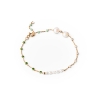Billede af ENAMEL Copenhagen Lola Perla Confident armbånd forgyldt m. emalje + ferskvandsperler (15 + 4 cm)