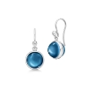 Billede af Julie Sandlau Prime Sapphire Blue øreringe rhodineret sølv safirblå krystal