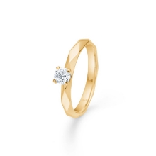Billede af Mads Z "Romeo & Juliet" ring 14 kt. guld 0,30 ct. w/si brillant (str. 54)
