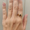 Billede af Ring 5 mm cabochon sleben sten 14 kt