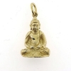 Billede af Vedhæng Buddha 925s. forgyldt (forgyldning vil blive slidt af ved brug !)