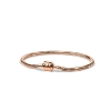Billede af Bering armbånd stål Arctic Symphony rosaforgyldt  slange (17-21 cm)