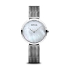 Billede af Bering Classic Dameur mamorskive meshlænke stål, 3 ATM, 32mm