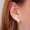 Billede af ENAMEL Copenhagen Nela hoops sølv