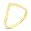 Billede af Ring V ring 925s sølv forgyldt (Vring) (forgyldning vil blive slidt af ved brug !)