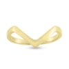 Billede af Ring V ring 925s sølv forgyldt (Vring) (forgyldning vil blive slidt af ved brug !)