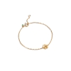 Billede af ENAMEL Copenhagen Organic Clover armbånd sølv forgyldt (15,5 + 2cm)