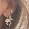 Billede af *STINE A Big Silver Splash Elegant Pearls ørering sølv (1 stk)