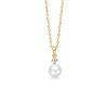 Billede af Mads Z "Crown Pearl" vedhæng 14 kt. guld m. 0,04 ct. diamant + kulturperle (ekskl. kæde)