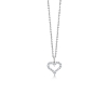 Billede af Mads Z "Tender Heart" vedhæng 14 kt hvidguld m. 0,36 ct. W.SI eksl. kæde