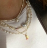 Billede af *STINE A halskæde Heavenly Pearl Dream Classy sølv forgyldt (39 + 5cm)