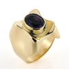 Billede af Ring fattet med oval ametyst 14 kt.