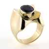 Billede af Ring fattet med oval ametyst 14 kt.