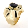 Billede af Ring fattet med oval ametyst 14 kt.