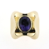 Billede af Ring fattet med oval ametyst 14 kt.