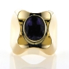 Billede af Ring fattet med oval ametyst 14 kt.