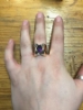 Billede af Ring fattet med oval ametyst 14 kt.