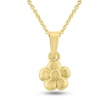 Billede af Vedhæng hyldeblomst med øsken & patz, 8,4 mm. 14 kt.