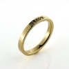 Billede af Alliancering med 5 brill. a 0,01ct. w/vs. 14 kt.