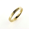 Billede af Alliancering med 5 brill. a 0,01ct. w/vs. 14 kt.
