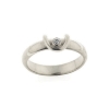 Billede af Ring m. pynt 1 syn. sten 1,75 mm. 14 kt. hvg.
