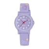 Billede af Lorus Kids børneur stål lilla silikonerem analog 10bar 27mm