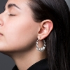 Billede af Jane Kønig Curly Hoop ørering sølv (1stk)