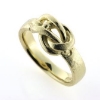 Billede af 1 ring med knob "pælestik" 14 kt.