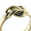 Billede af 1 ring med knob "pælestik" 14 kt.
