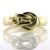 Billede af 1 ring med knob "pælestik" 14 kt.