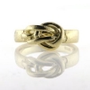 Billede af 1 ring med knob "pælestik" 14 kt.