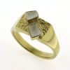 Billede af Herrering m. 2 tæn. 8 kt. facon 10,8 gr (prisen er excl. guld)