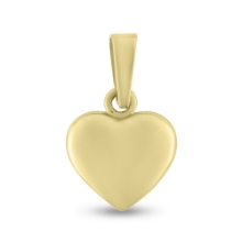 Billede af Vedhæng hjerte, massivt, patz øsken, 14 kt. facon + 3,6 gr. (prisen er excl. guld)