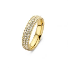 Billede af Spirit Icons ring Vivendi sølv forgyldt med zirkonia (str. 62)