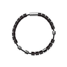 Billede af Mads Z Black Sun sølv armbånd "Trestles" 18cm 
