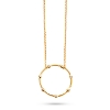 Billede af *Spirit Icons Living round halskæde 14 karat guld med 0,035 ct. w/vs 45 cm.  