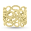 Billede af Ring huller bobler, br. 15,8 mm. 925s forgyldt (forgyldning vil blive slidt af ved brug !)