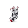 Billede af Pandora charm Festive Mouse & Stocking