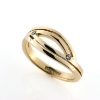 Billede af Ring med 2 brill. a 0,03 w/vs. 14 kt.