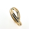 Billede af Ring med 2 brill. a 0,03 w/vs. 14 kt.