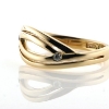 Billede af Ring med 2 brill. a 0,03 w/vs. 14 kt.